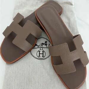 Taupe Women's Slide Sandals